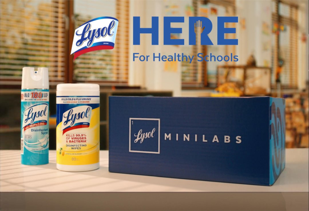 lysol here for healthy schools TVC kit