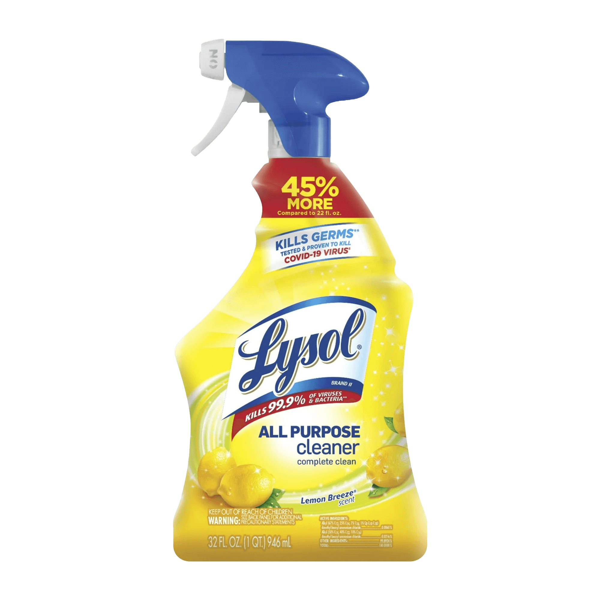ぞうじルシ LYSOL® All Purpose Cleaner - Trigger Lemon Breeze® 12/32 oz