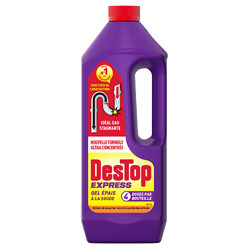 Destop Gel Express 4 doses bouteille violette