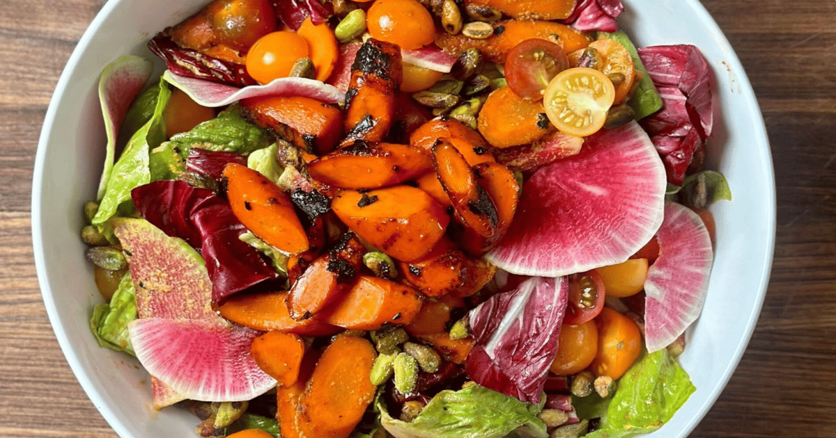 Jamaican Jerk Grilled Carrot Salad