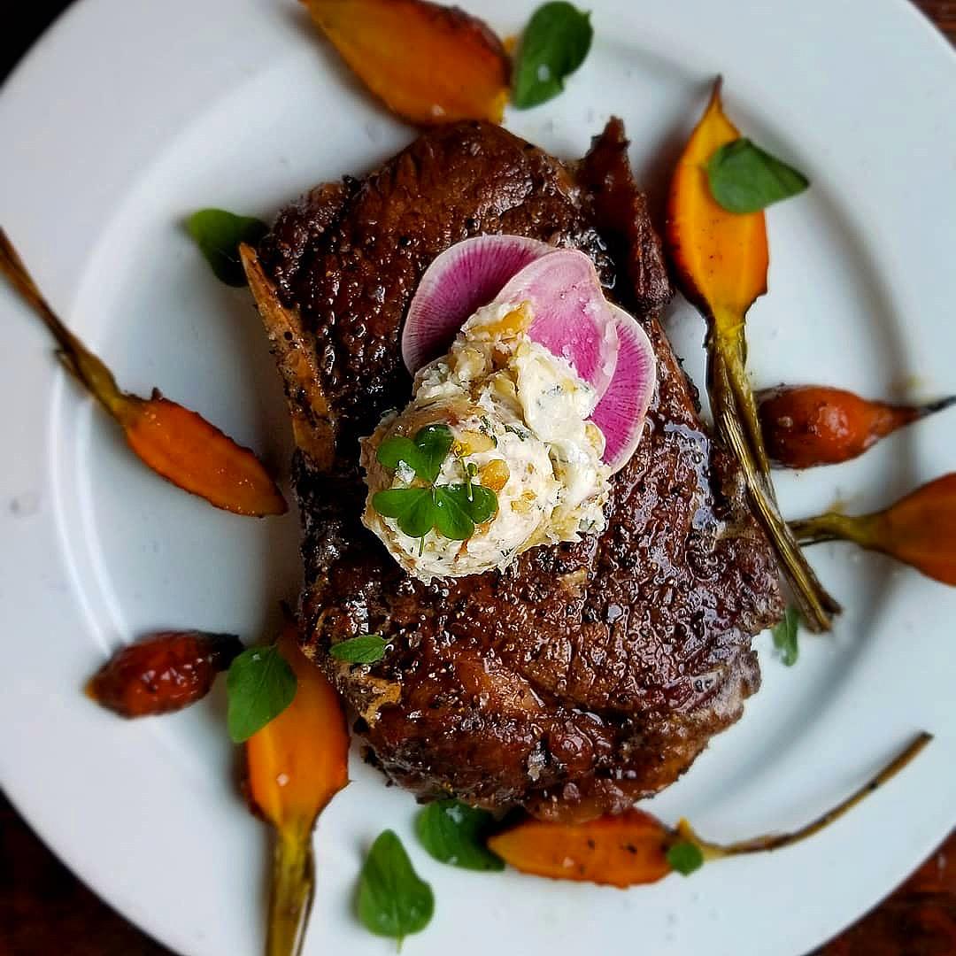 Smoked Walnut Blue Cheese Butter