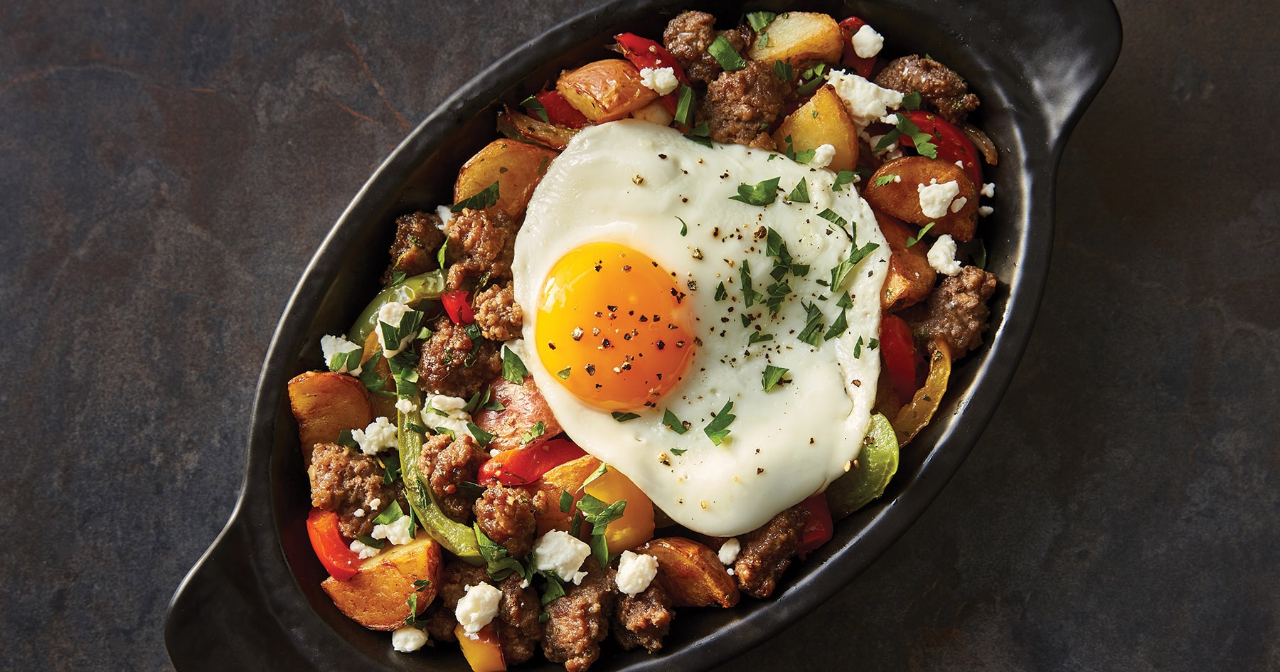 Golden lamb potato hash