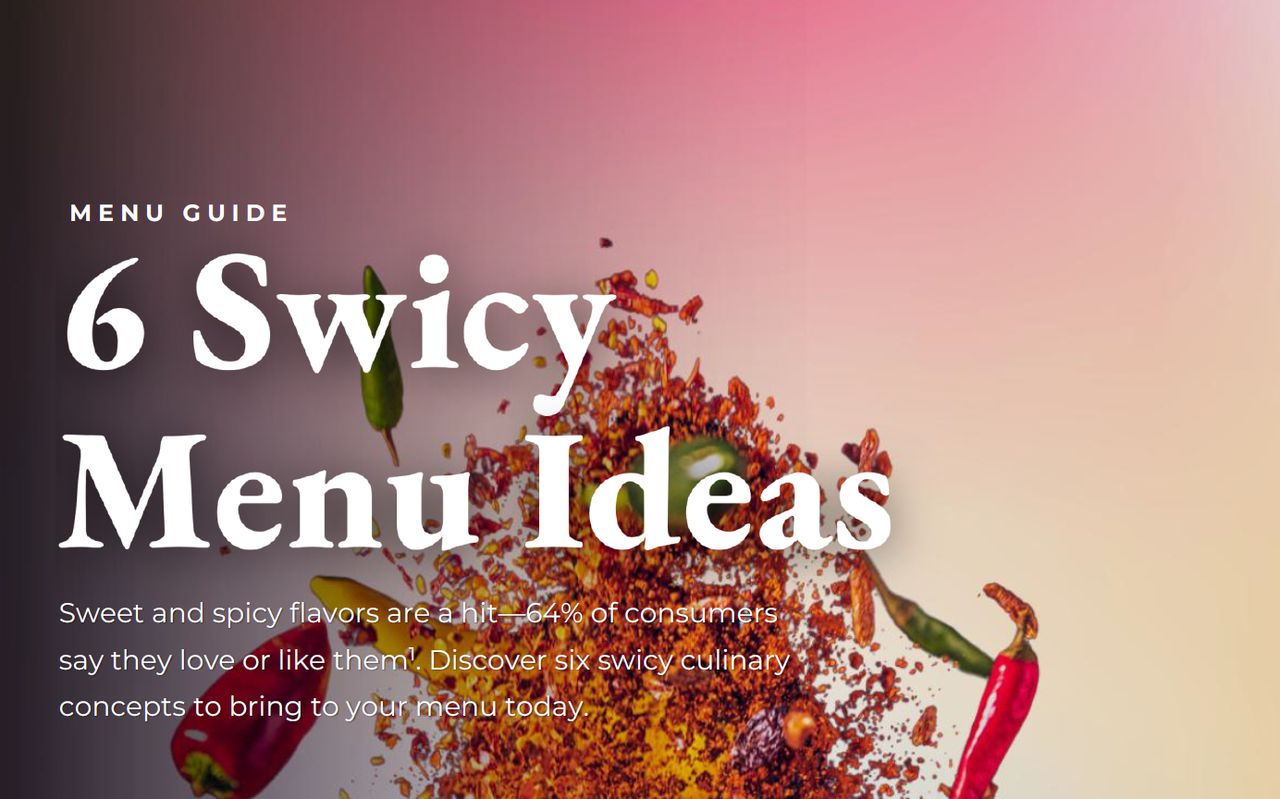 Fun Spice Menu Six Sweet and Spicy Menu Ideas