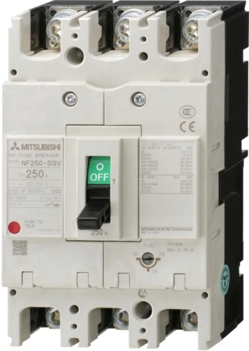 NF250-SV 3P 225A - Mitsubishi Electric Factory Automation - United