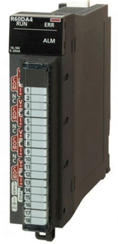 三菱シーケンサー　R60AD4、RX40C7 R60AD4 MELSEC iQ Rシリーズ アナログ ディジタル変換ユニット 1