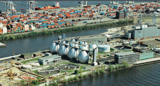 Hamburg sewage treatment plant