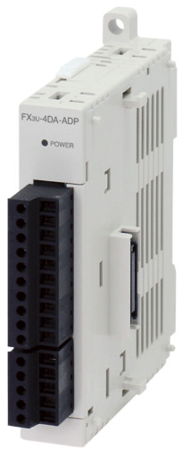 1PCS Mitsubisibishi PLC FX3U-4DA-ADP FX3U4DAADP In Box -New Free Shipping Mitsubishi PLC programming FX3u-4DA-ADP analog output card with FX3s PLC  wiring and set up. English