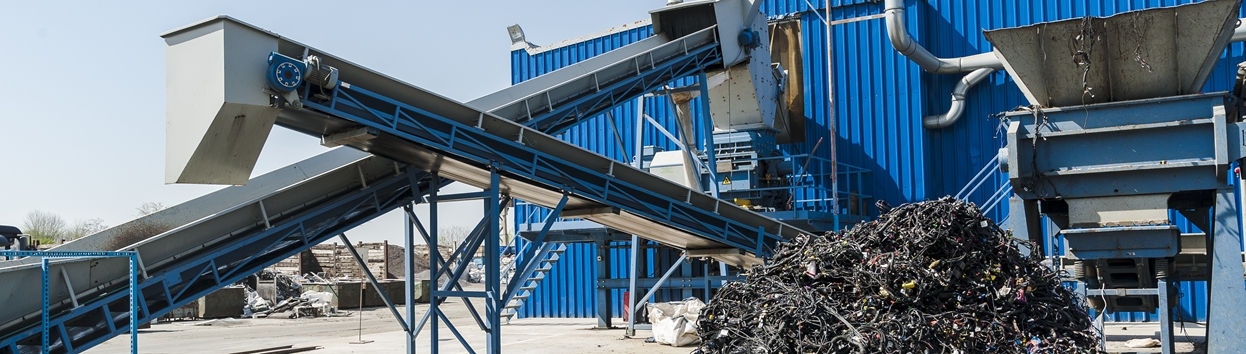 Metal recycling plant