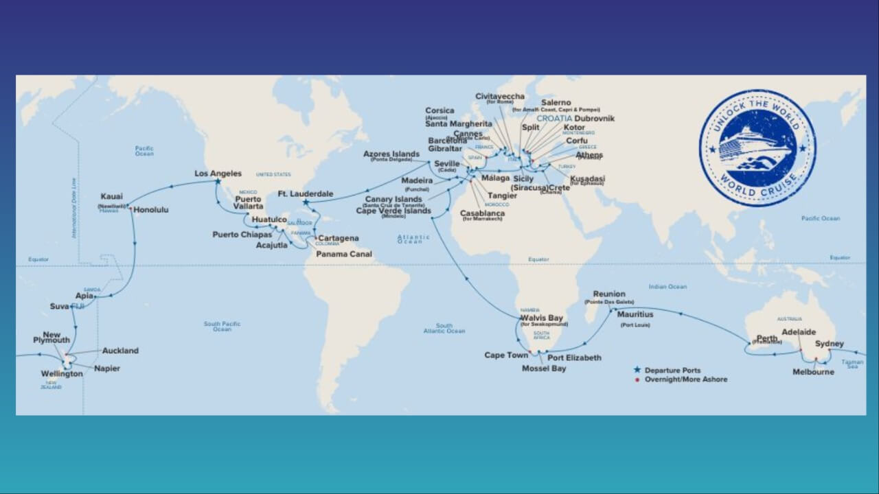 Princess 2028 world cruise a 115-day journey