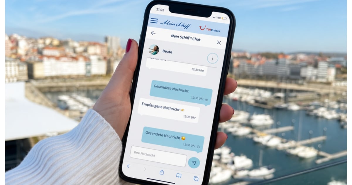 MXP365 enables guest chat on the Mein Schiff fleet