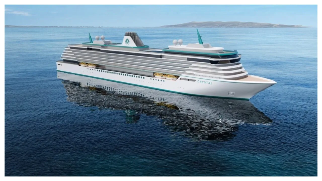 representación de un crucero blanco