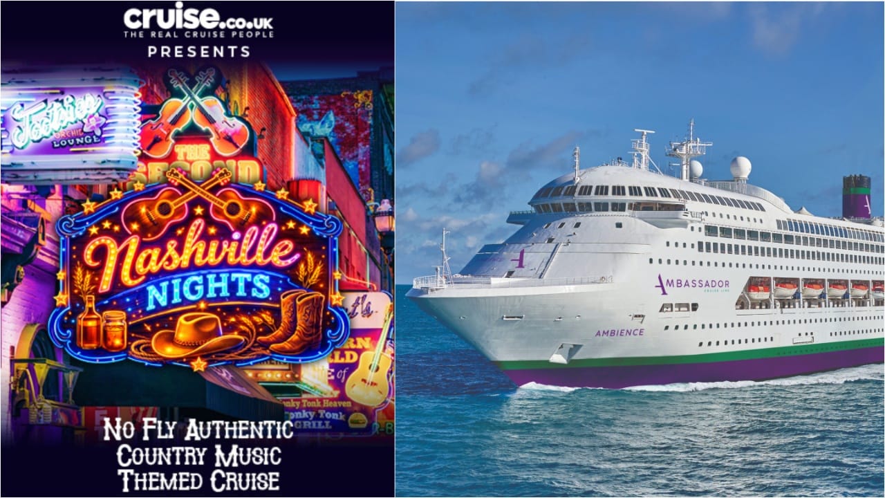 Ambassador offering Nashville Nights country music cruise from Tilbury