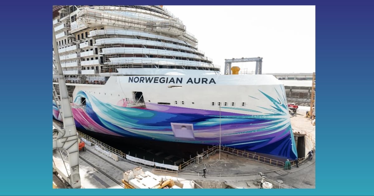 Fincantieri floats out the larger Prima Plus Norwegian Aura