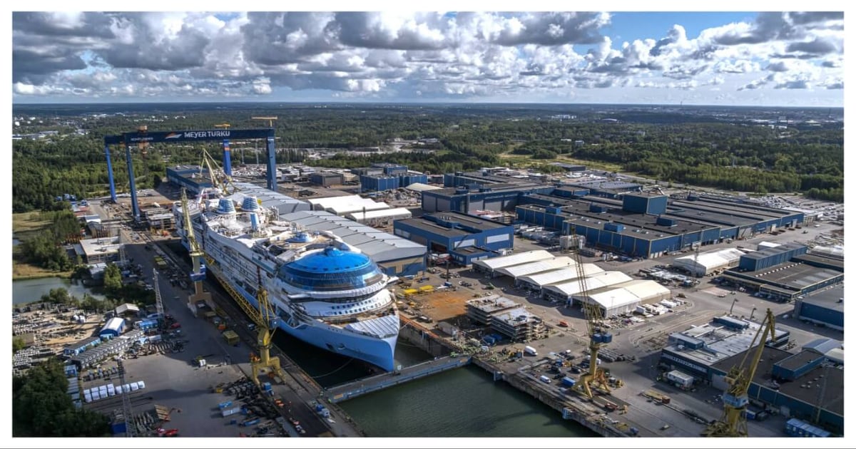 Meyer Turku floats out Royal Caribbean's Hero of the Seas