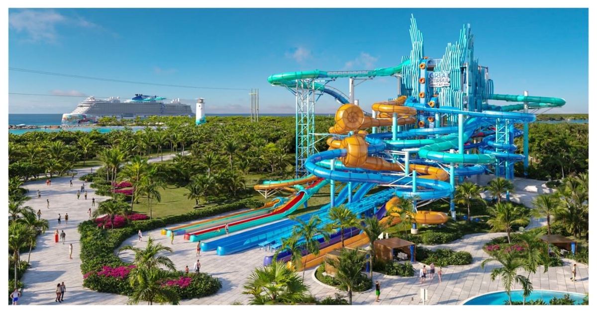 Vast water park with 19 slides coming to NCL's Great Stirrup Cay