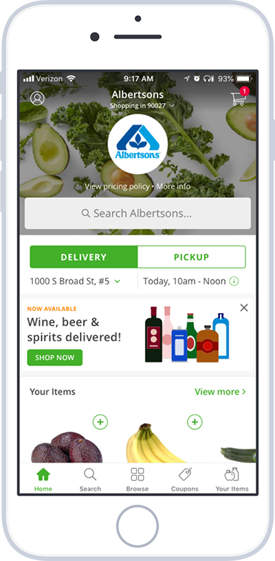 does instacart deliver cigarettes and alcohol Expands Delivery to 40M Households so instacart doesn't do alcohol