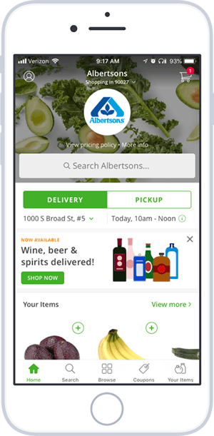 does instacart deliver cigarettes and alcohol Expands Delivery to 40M Households so instacart doesn't do alcohol