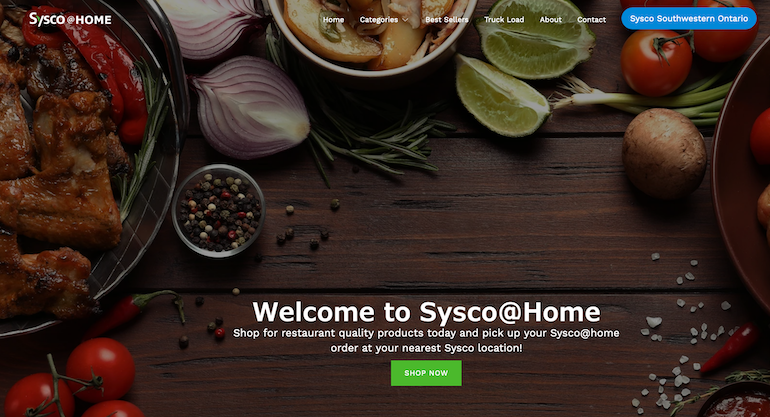 Sysco kicks off online grocery service in Canada