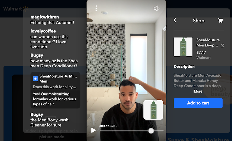 Walmart delves into ‘shoppertainment’ livestream video