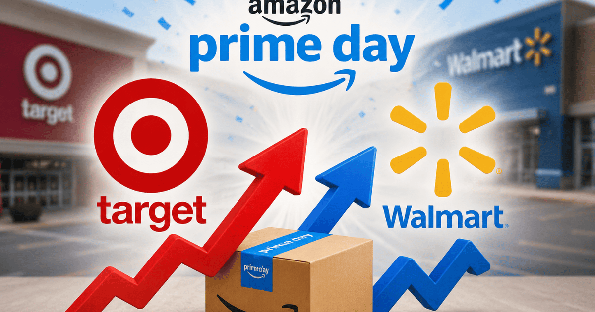 Amazon Target Picture Target and Walmart both did well during Amazon Prime Day event