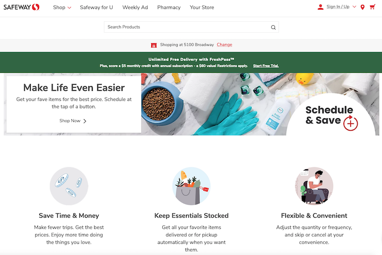 Albertsons launches online meal planning, auto-replenish tools