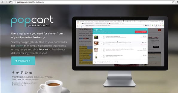 New service pops recipe ingredients onto FreshDirect orders