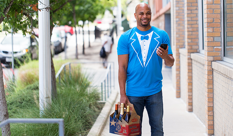 H-E-B serves up one-hour beer and wine delivery