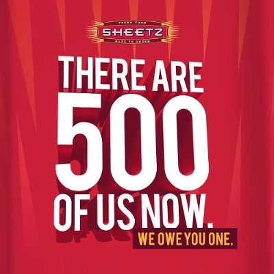Sheetz to open 500th unit
