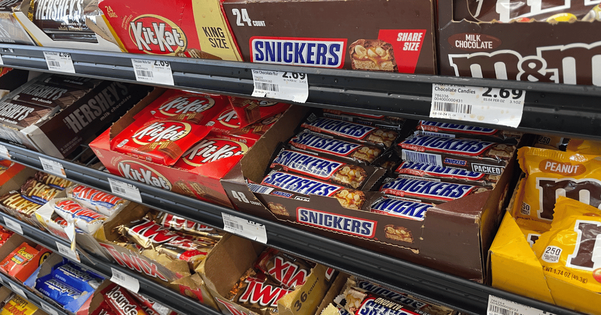 Candy unit sales plummet