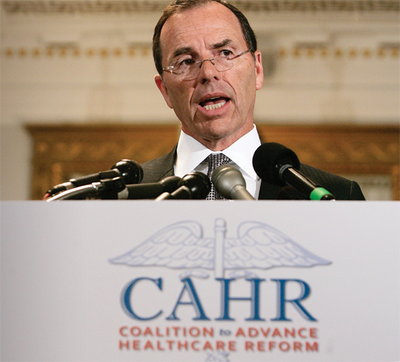 Steve Burd speaking at a 2009 conference introducing the Coalition to Advance Healthcare Reform. Steve Burd speaking at a 2009 conference introducing the Coalition to Advance Healthcare Reform.