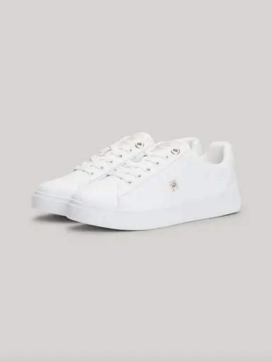 Tommy Jeans flatform essential sneakers in white