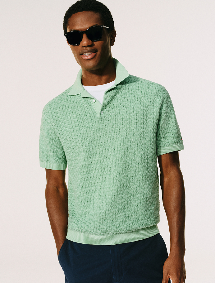 knitted polo shirts