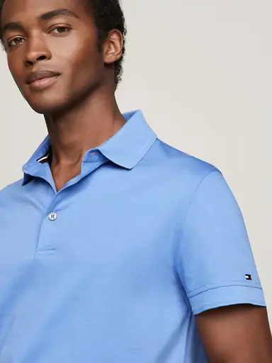 Tommy Hilfiger CORE, Men's short-sleeve polo shirt, Dark Blue