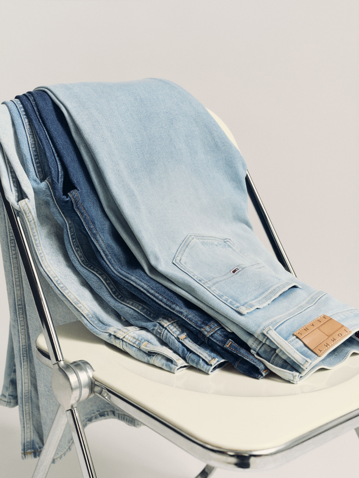 Tommy Jeans Ténis de couro retro branco - Esdemarca Loja moda
