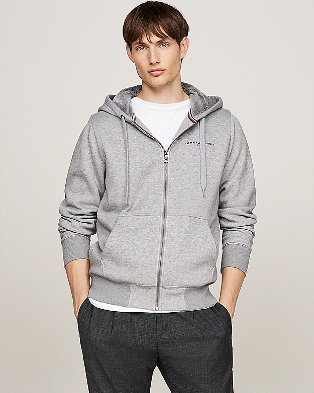 Color Block-Pullover mit Hilfiger-Monotype-Logo | Weiß | Tommy 