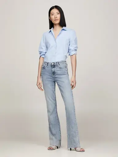 Womens Flare Ripped Denim Denim Flare Jumpsuit With Wide Leg Pant