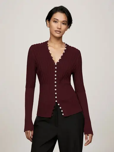 TOMMY HILFIGER: top for woman - Burgundy