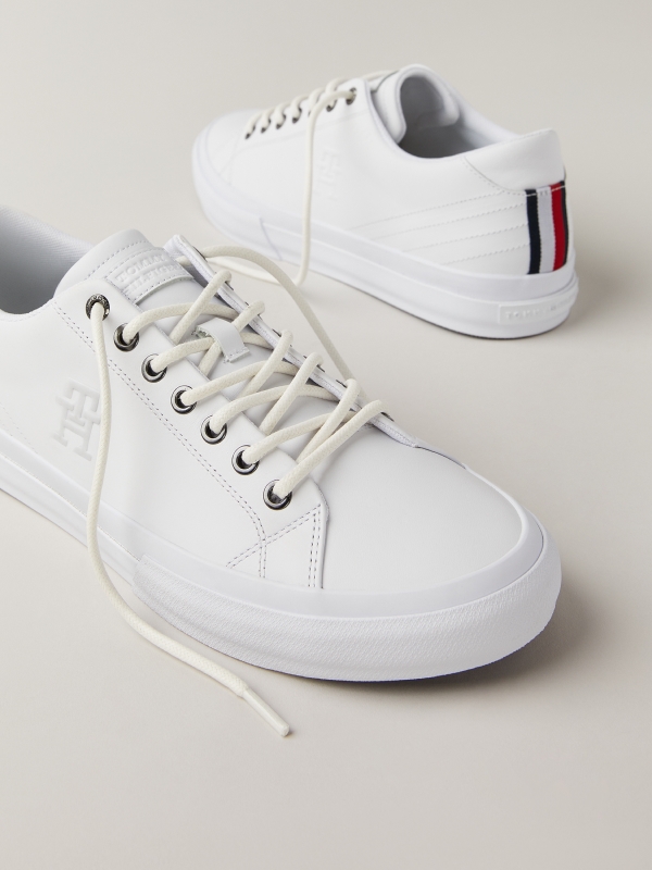 Basket tommy hilfiger blanche homme fashion