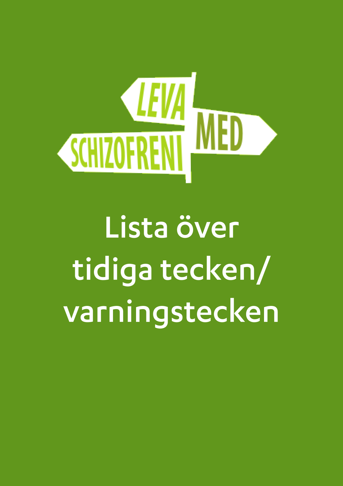 Lista över tidiga tecken/varningstecken PDF