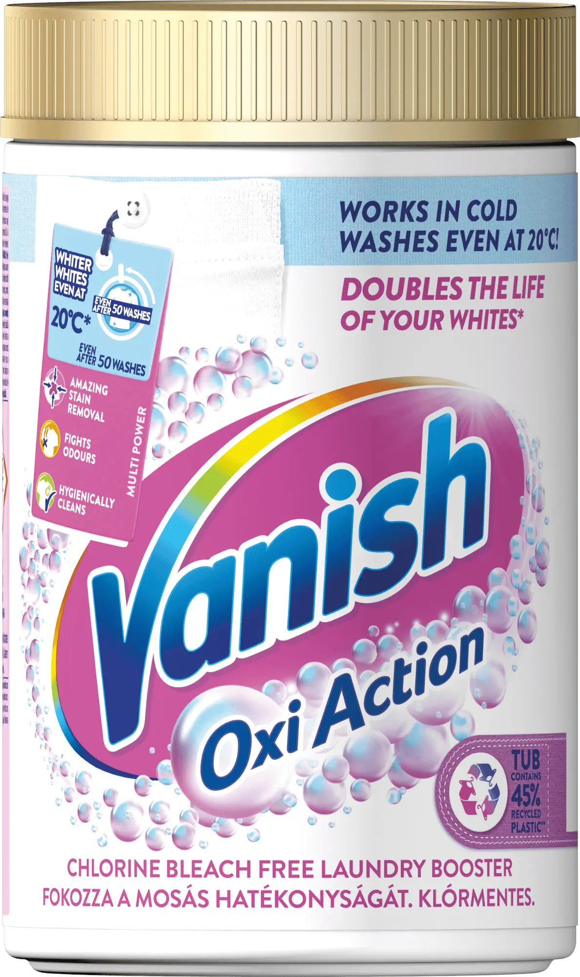 Vanish Oxi Action prášek na bělení a odstranění skvrn 625 g