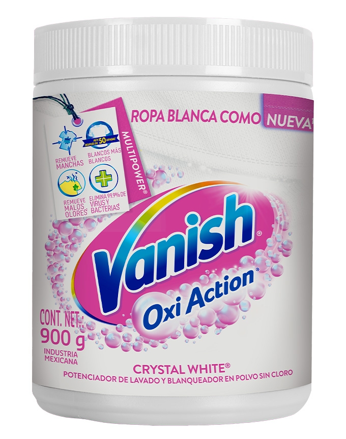 Vanish Oxi Action Poder O2 Crystal White® Polvo