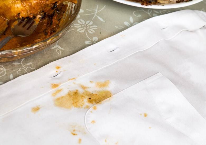 วิธีขจัดคราบแกง