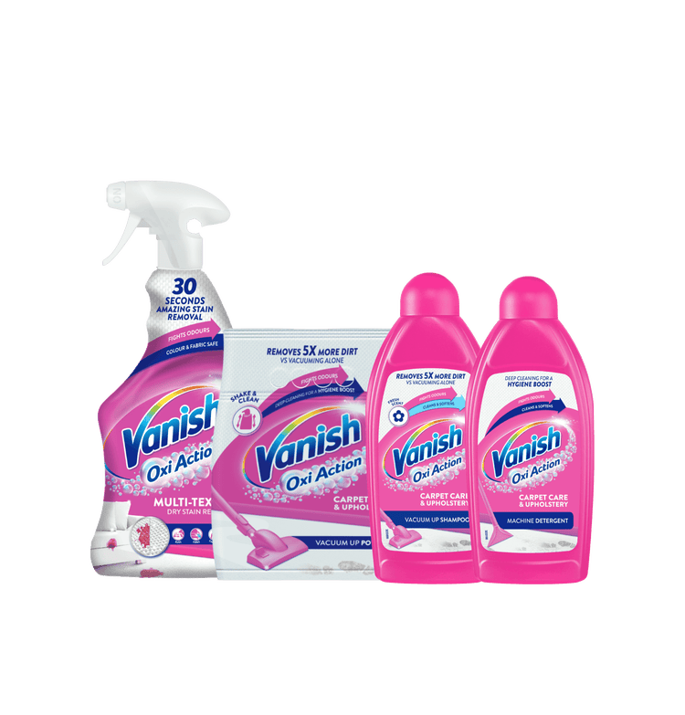 PROZKOUMEJTE NAŠI KOMPLETNÍ ŘADU PRO PÉČI O KOBERCE A ČALOUNĚNÍ