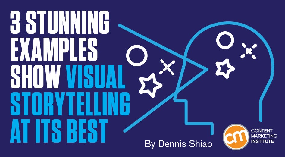 visual storytelling example showing before and after transformation with emotional journey elements