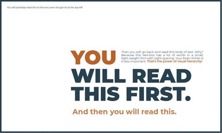 An example that illustrates expected reader behavior.