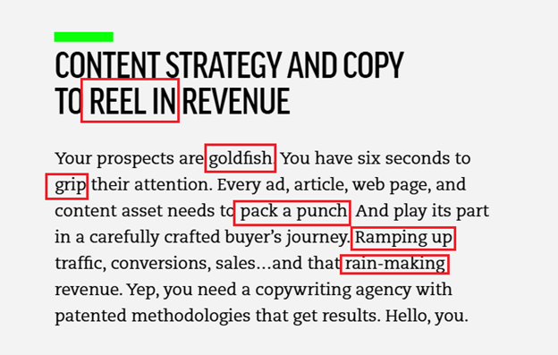 The Creative Copywriter advertisement with headline 