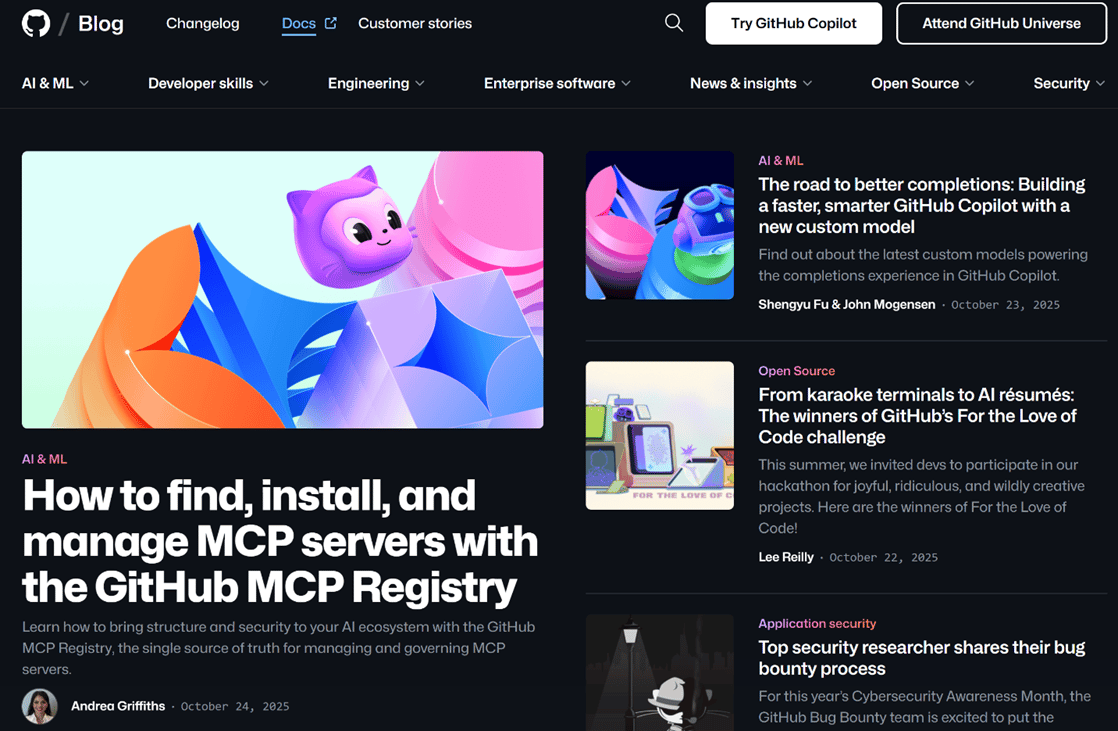 github programmer blog Images High Quality Grahic GitHub Cracks Code With Fresh Twists for Corporate Blog