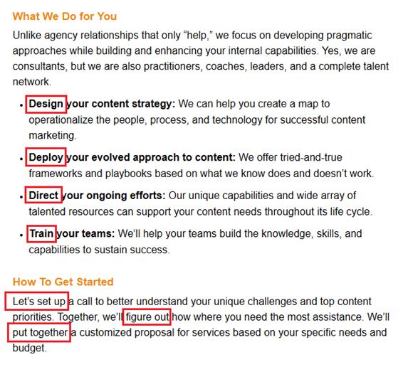 A service page titled A service page titled