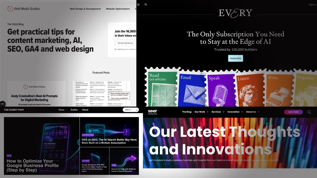 91 Blogs, Newsletters, Podcasts, and Video Channels Favored by Marketers 91 Blogs, Newsletters, Podcasts, and Video Channels Favored by Marketers