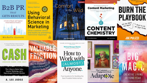 Ten covers from books on the list of best recommended marketing, content, and business books for 2026. Ten covers from books on the list of best recommended marketing, content, and business books for 2026.